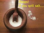 spilled salt