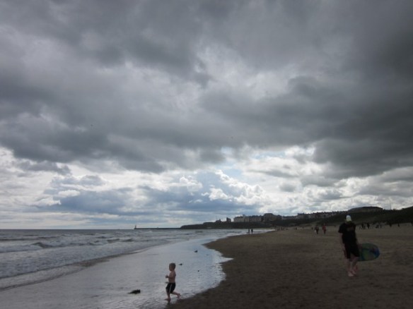 beach under cloud