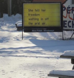 Alice Feldt quote near Atwater Market 2015