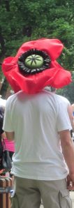 poppy-man, Festival St Jean Baptiste, Montréal 2015