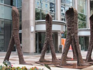 Walking Figures, Magdalena Abakanowicz (Poland), Montreal Balade pour la Pais/Outdoor Art Museum, 2017